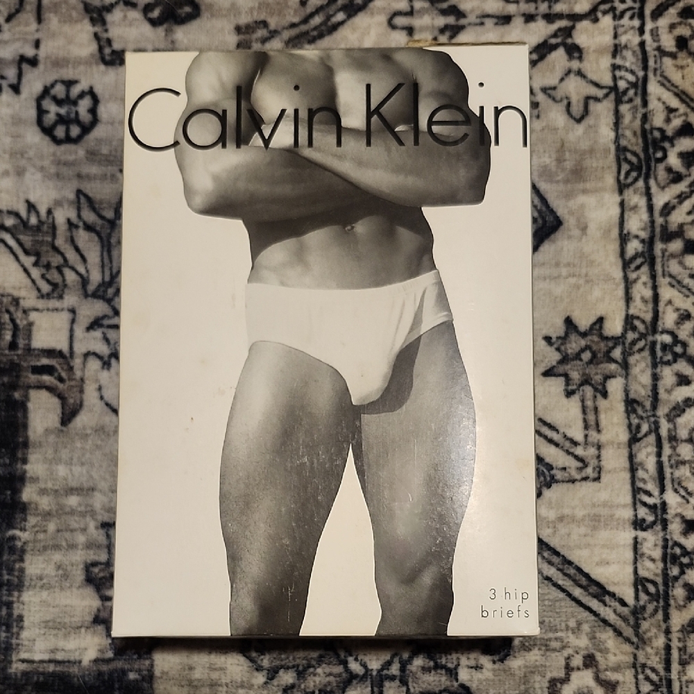 Calvin Klein Classic White Briefs 3 Pack Vintage 1999